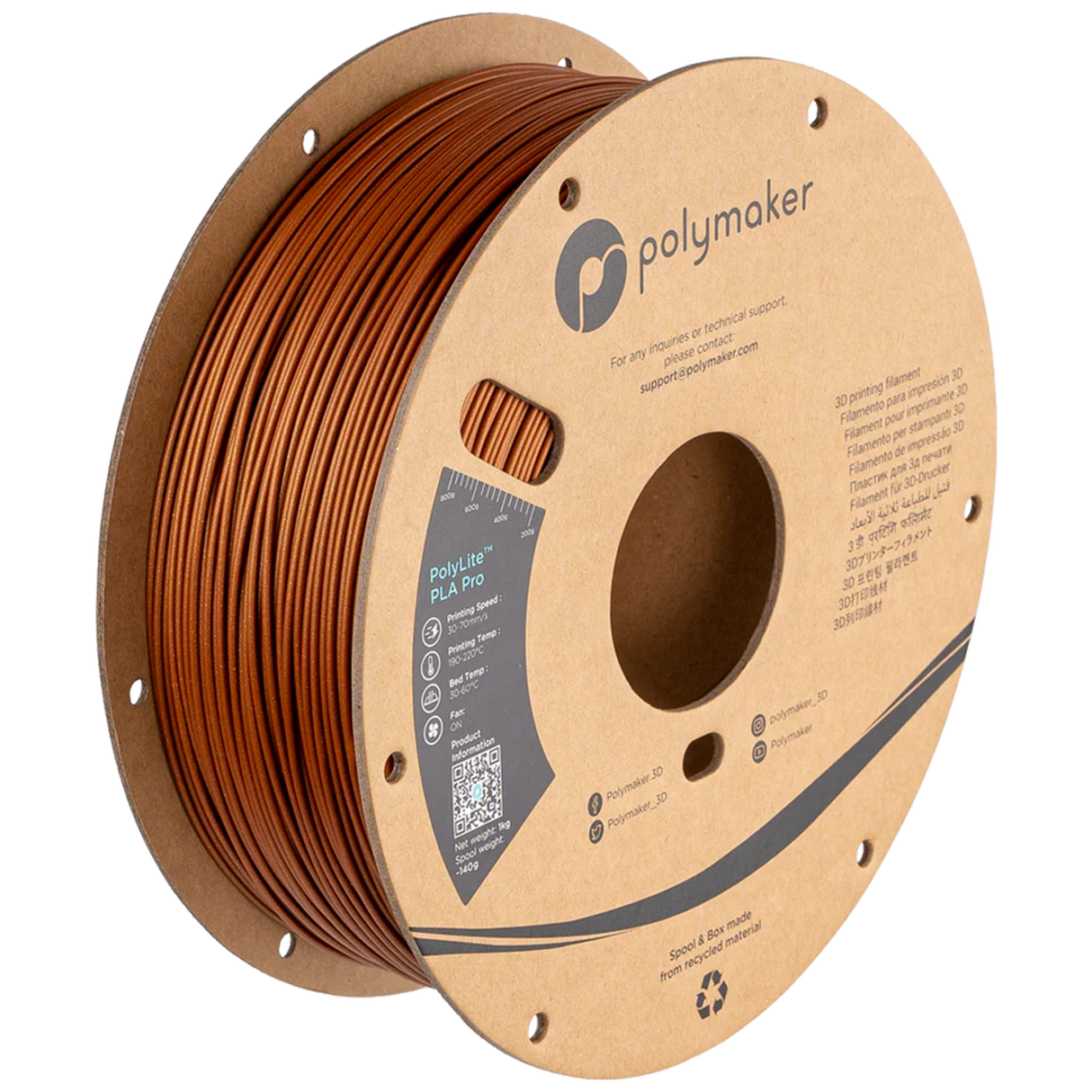 PolyLite™ Metallic PLA Pro