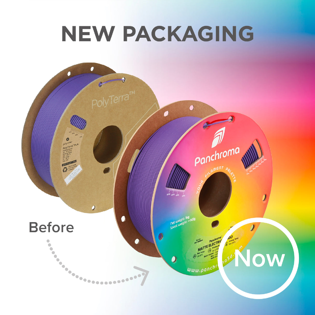 Panchroma™ Matte PLA (Formerly PolyTerra™ PLA)