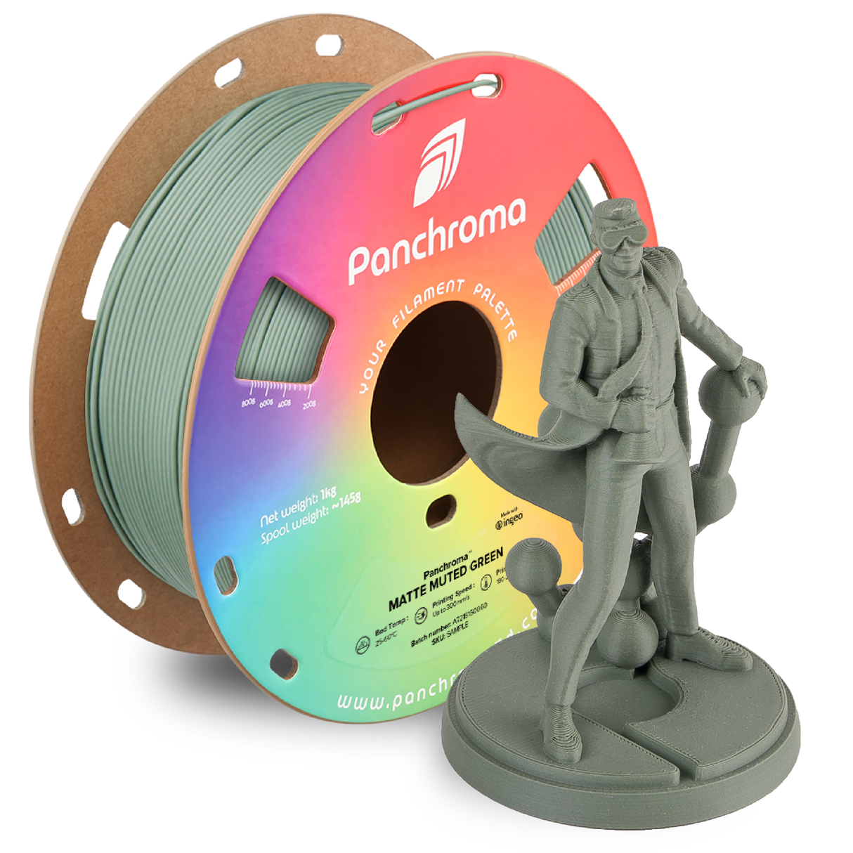 Panchroma™ Matte PLA (Formerly PolyTerra™ PLA)